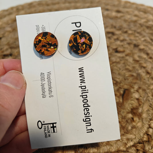 Orange Glitter Universum