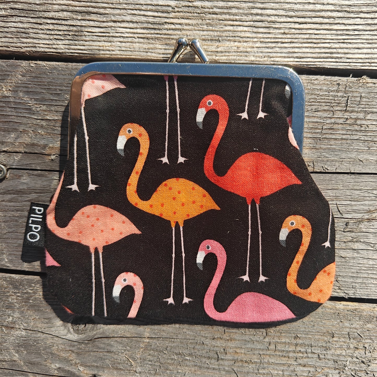 Korttikukkaro 10cm flamingo