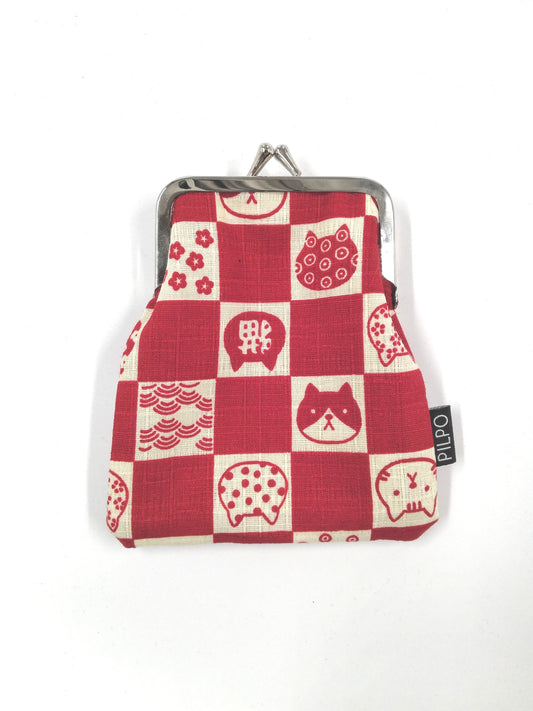 Kortti-kukkaro 8cm Lucky Cat