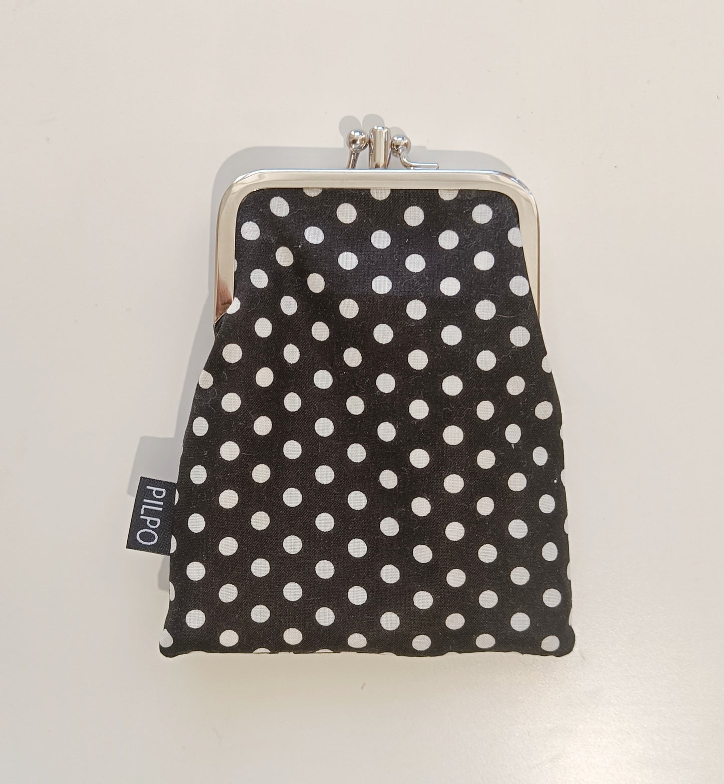 Tuplakukkaro 8 cm Dots black