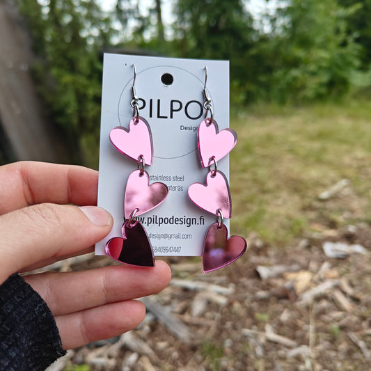 Tripla-sydän pinkki